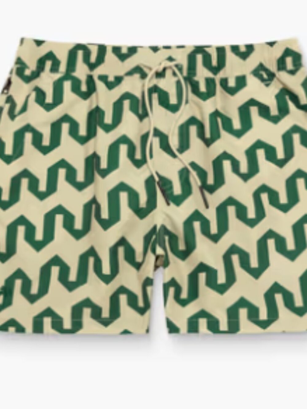 OAS Green and Cream Geometric Men’s Shorts